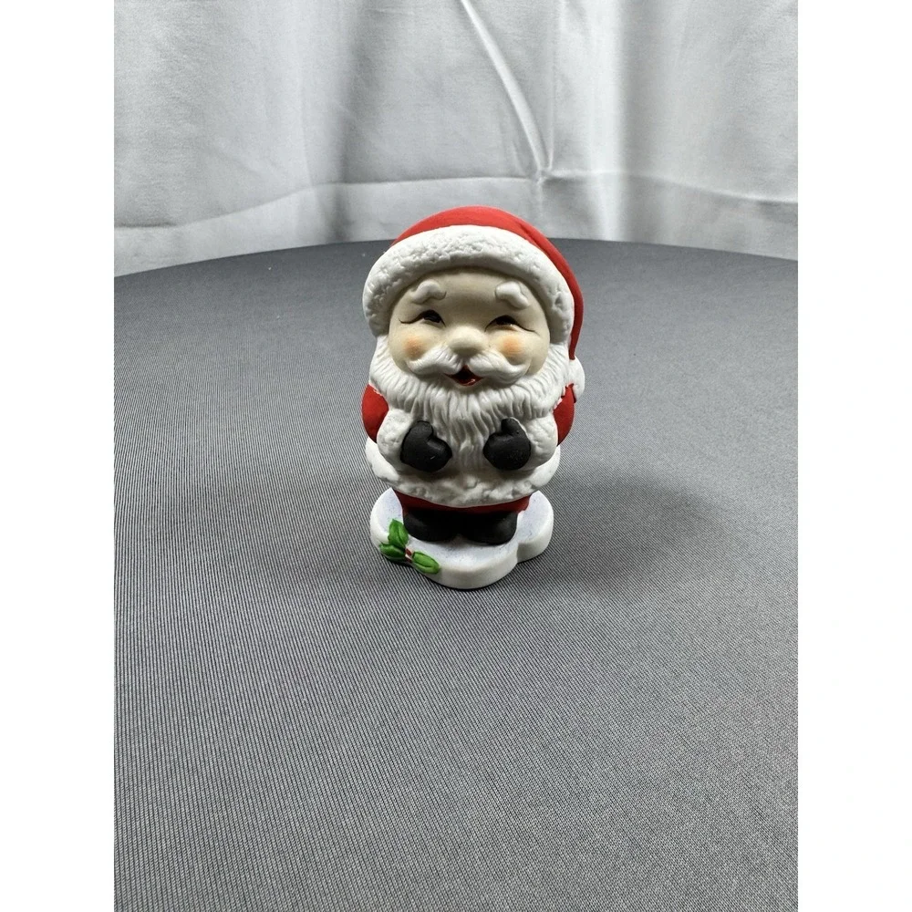 Vintage Santa‎ Claus Ceramic Figurine 3 1/2